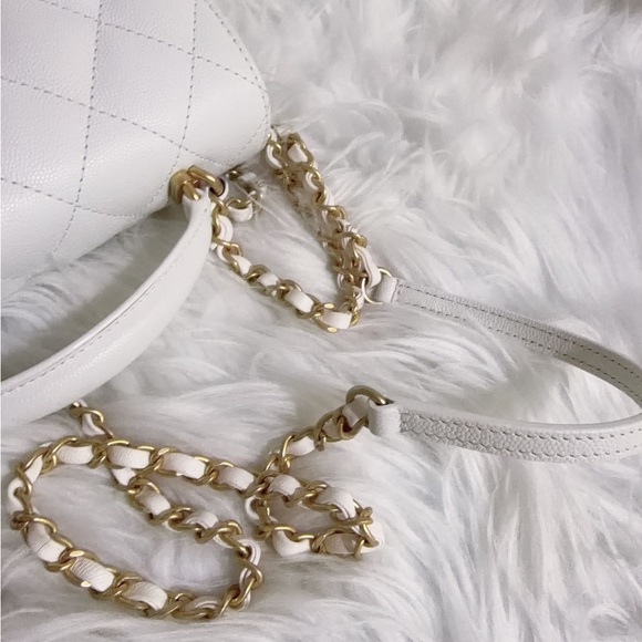 Chanel Mini Flap Bag with top handle GHW Caviar 23B Microchip - Picture 10 of 11